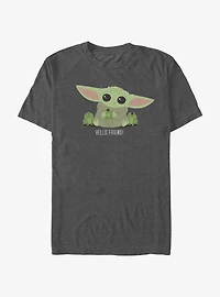Star Wars The Mandalorian Hello Friend Grogu T-Shirt