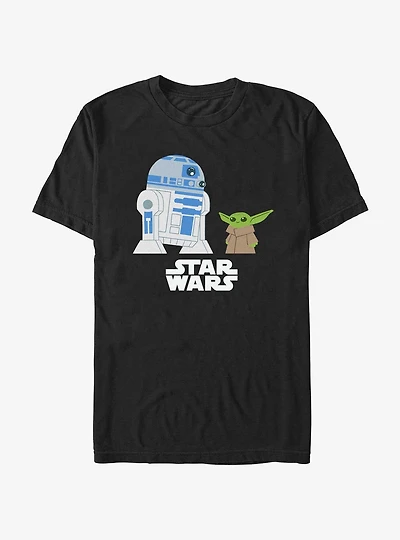 Star Wars The Mandalorian R2-D2 Meets Grogu T-Shirt