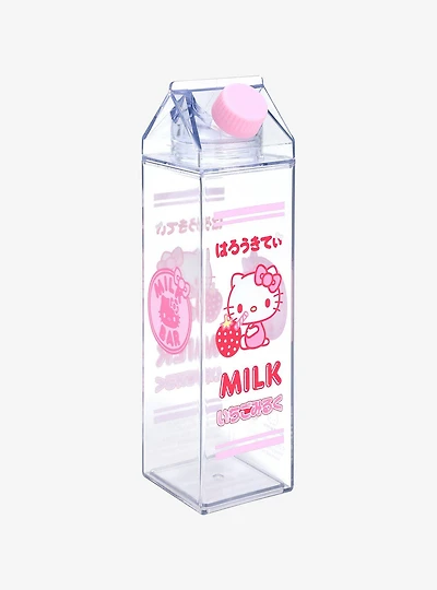Sanrio Hello Kitty Strawberry Milk Carton Water Bottle