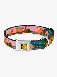 Disney The Lion King Simba Nala Growing Up Seatbelt Buckle Dog Collar