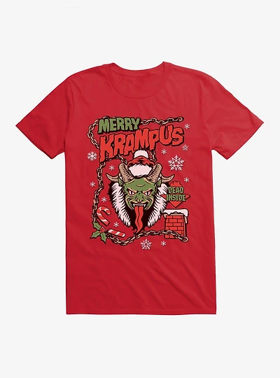 Merry Krampus Dead Inside T-Shirt