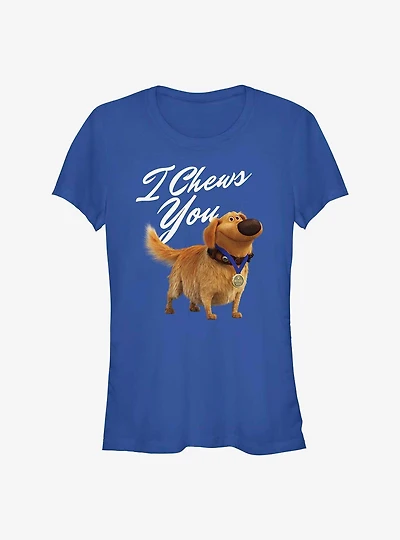 Disney Pixar Up Dug I Chews You Girls T-Shirt