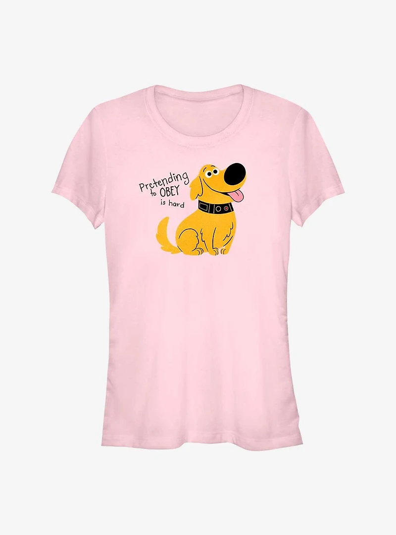 Disney Pixar Up Dug Pretending To Obey Girls T-Shirt