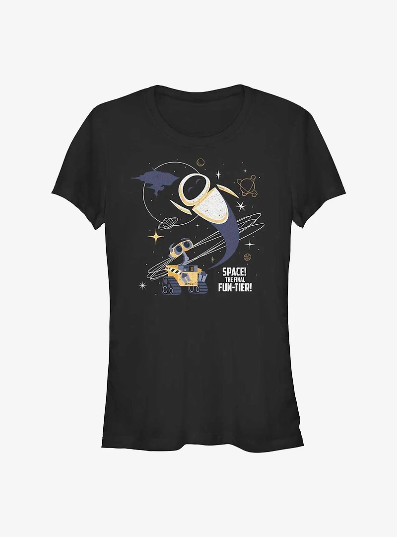 Disney Pixar Wall-E Retro Space Fun-tier Girls T-Shirt