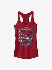Kingdom Hearts Table of Characters Girls Tank