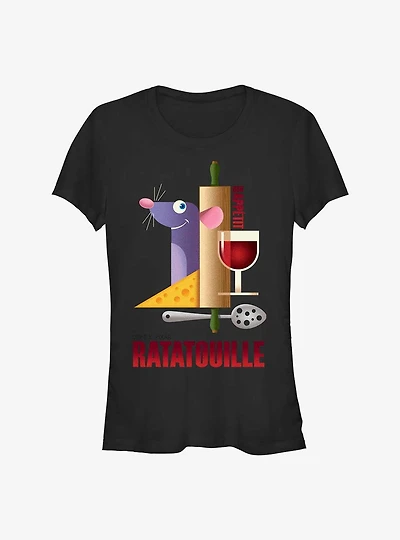 Disney Pixar Ratatouille Bon Appetit Poster Girls T-Shirt
