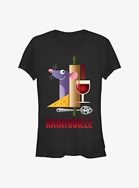 Disney Pixar Ratatouille Bon Appetit Poster Girls T-Shirt