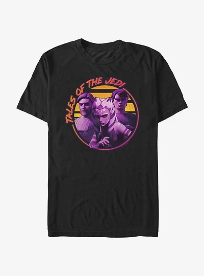 Star Wars: Tales of the Jedi Sunset Ahsoka, Obi-Wan and Anakin T-Shirt