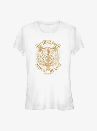 Yellowstone Wolf Protect The Land Girls T-Shirt