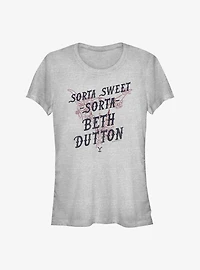 Yellowstone Sorta Sweet Beth Dutton Girls T-Shirt