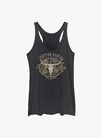 Yellowstone Dutton Ranch Floral Girls Tank