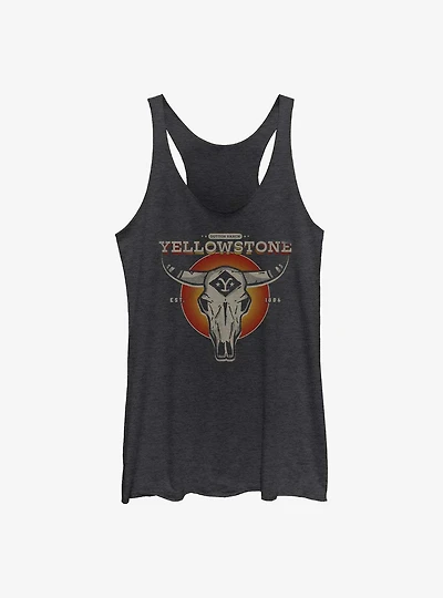 Yellowstone Skull Icon Girls Tank
