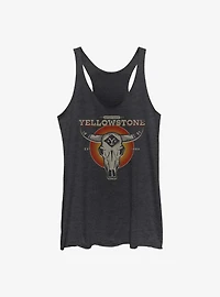 Yellowstone Skull Icon Girls Tank