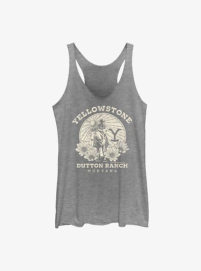 Yellowstone Sunset Cowboy Girls Tank