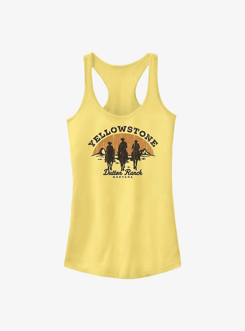 Yellowstone Riding Into The Sunset Girls Tank