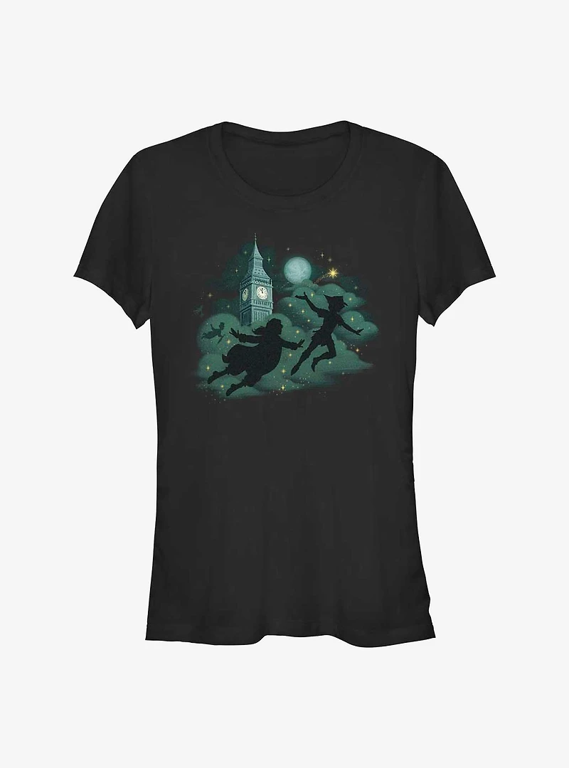 Disney Peter Pan & Wendy Night Flight Shadows Girls T-Shirt