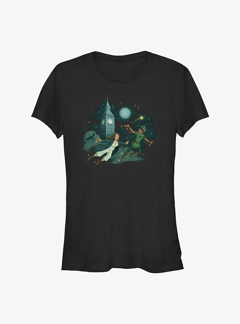 Disney Peter Pan & Wendy Soaring Through London Girls T-Shirt