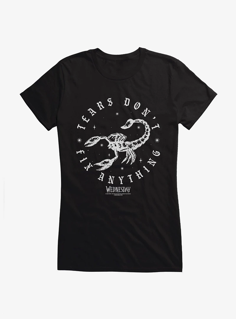 Wednesday Tears Don't Fix Anything Girls T-Shirt