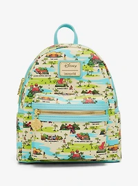 Loungefly Disney Lilo & Stitch Locations Allover Print Mini Backpack - BoxLunch Exclusive