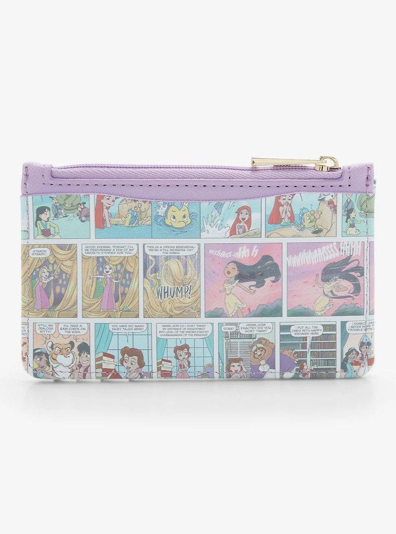 Disney Princesses Comic Art Allover Print Cardholder - BoxLunch Exclusive