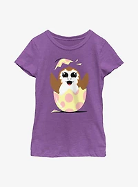 Star Wars Easter Egg Porg Youth Girls T-Shirt