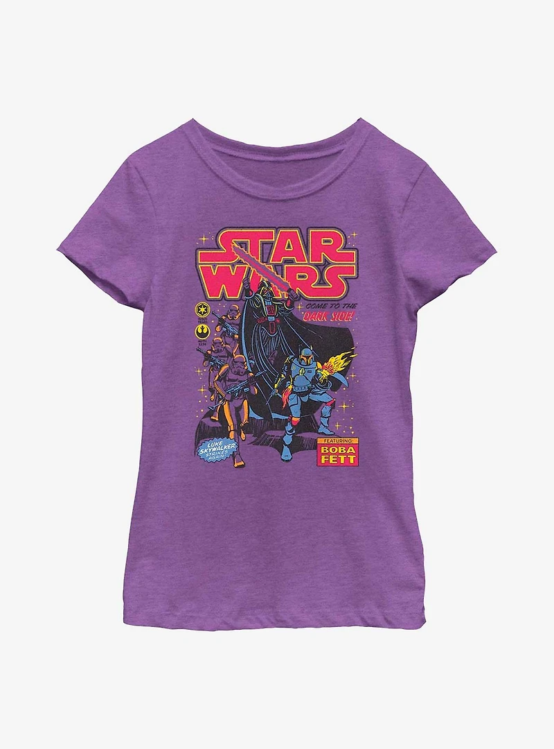 Star Wars Pop Comic Youth Girls T-Shirt