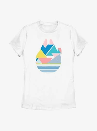 Star Wars Geometric Shaped Millennium Falcon Womens T-Shirt