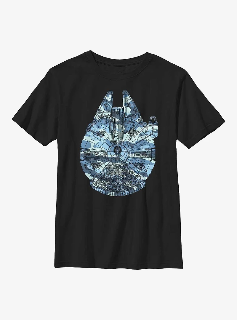 Star Wars Camo Falcon Youth T-Shirt