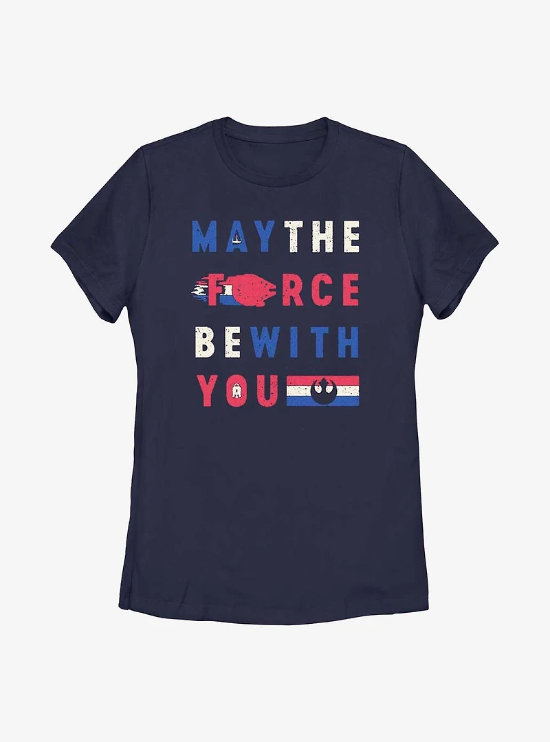 Star Wars May The Force Be With You Womens T-Shirt