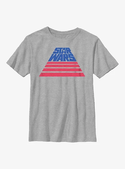 Star Wars Logo Stripe Stack Youth T-Shirt