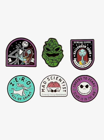 The Nightmare Before Christmas Character Sign Blind Box Enamel Pin