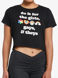 Social Collision Do It For Everyone Crop T-Shirt