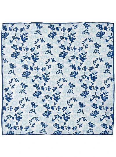 Disney Mickey Mouse Floral White Pocket Square