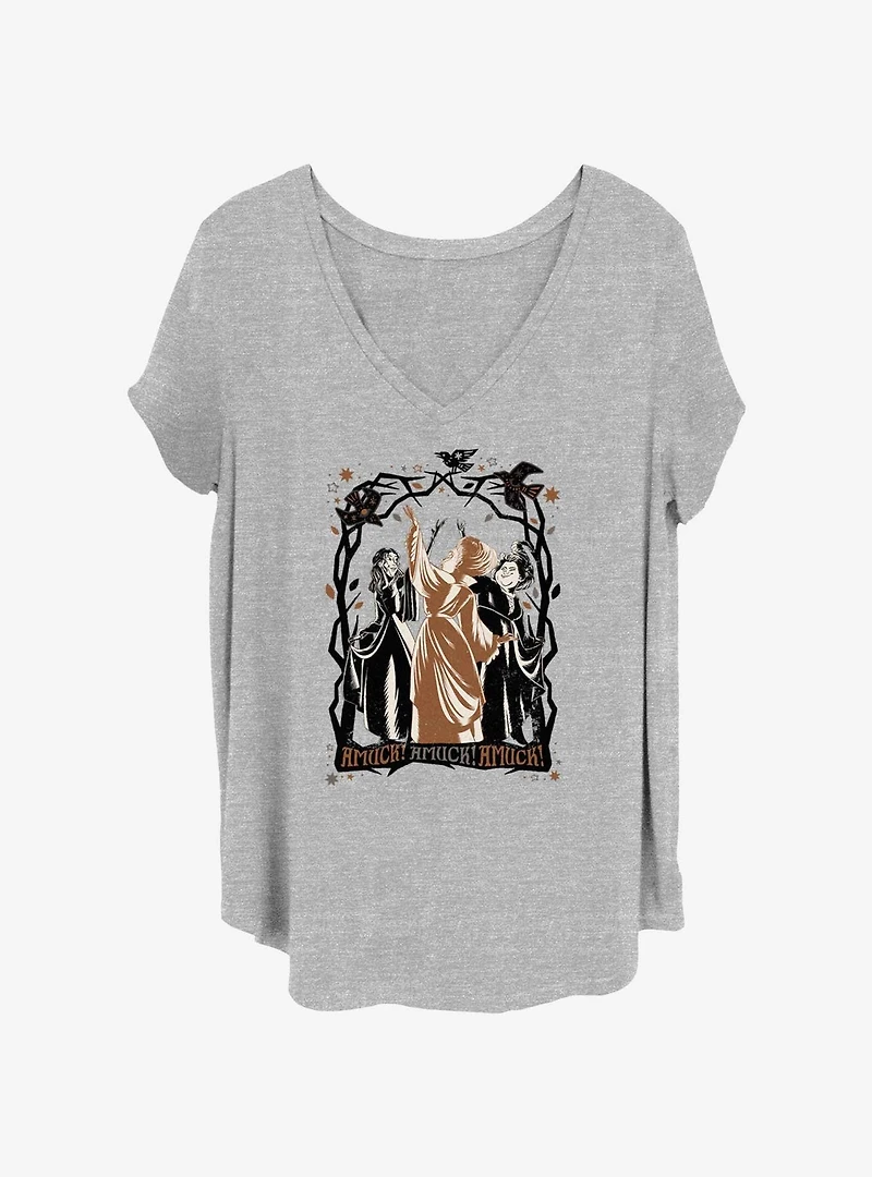 Disney Hocus Pocus Sanderson Sisters Amuck Girls T-Shirt Plus