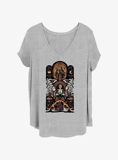 Disney Hocus Pocus 2 Triptych Girls T-Shirt Plus