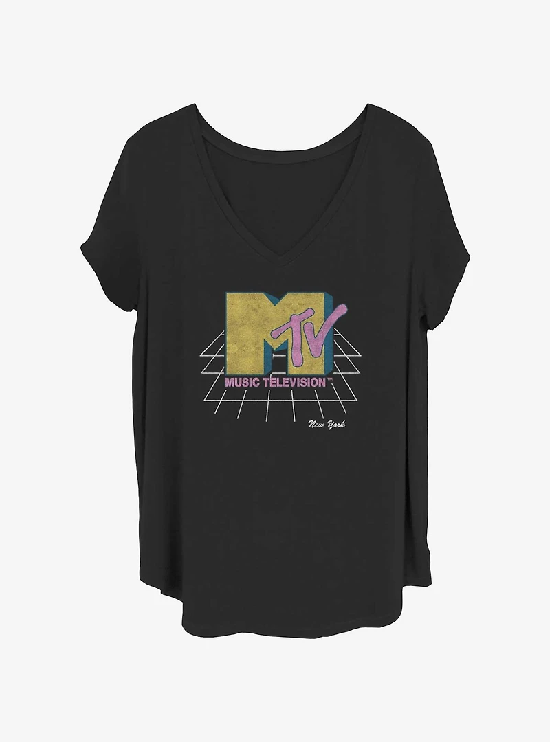 MTV Grid Logo Girls T-Shirt Plus