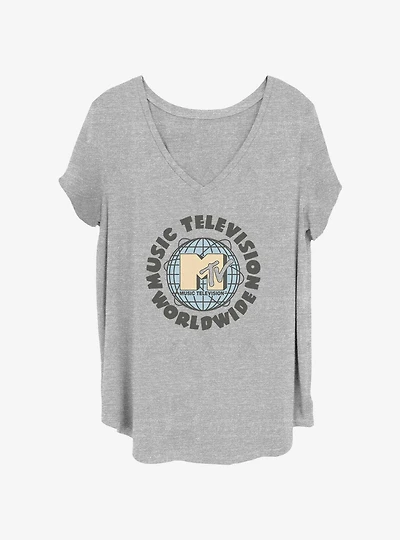 MTV Worldwide Logo Girls T-Shirt Plus