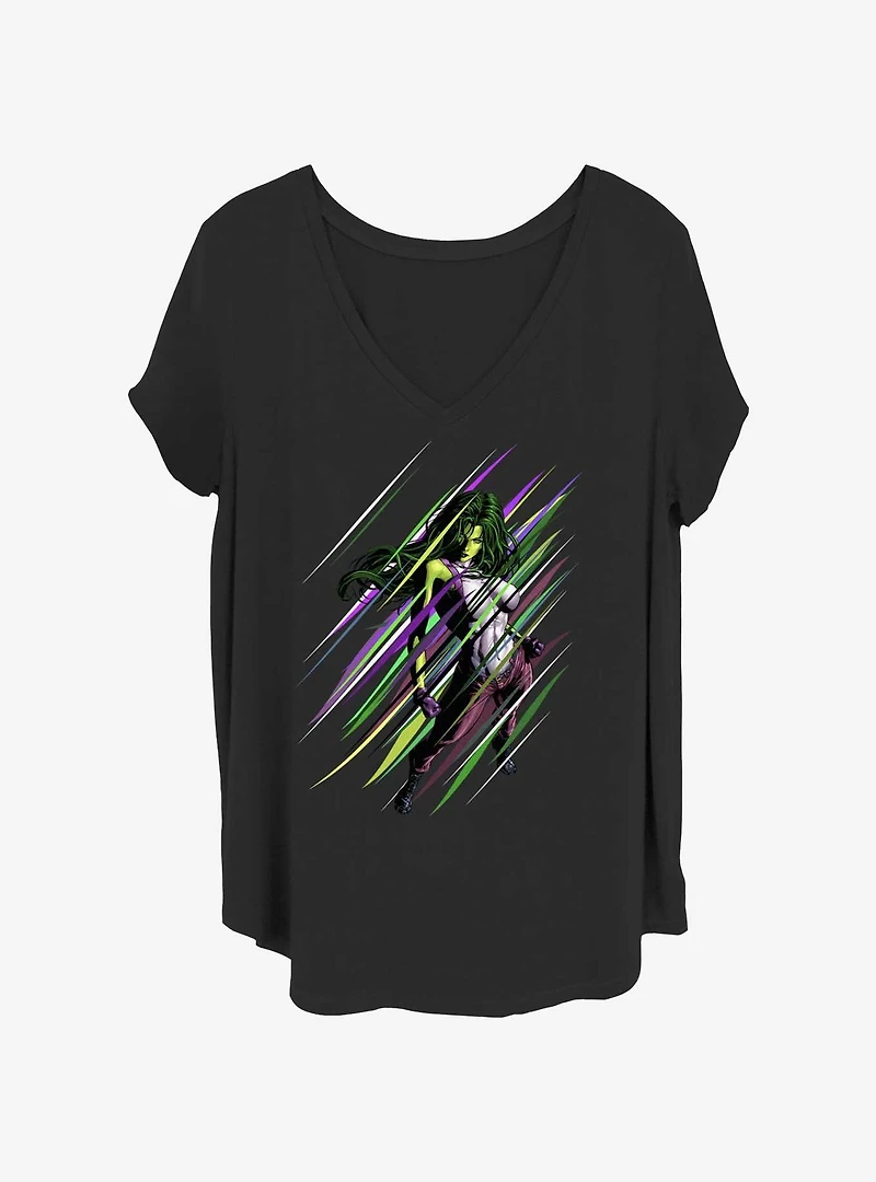 Marvel She-Hulk Sensational Hulk Girls T-Shirt Plus