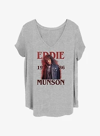 Stranger Things Eddie Munson Girls T-Shirt Plus Size