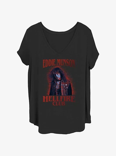 Stranger Things Eddie Munson Girls T-Shirt Plus Size