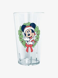 Disney Mickey Mouse Santa Mickey Christmas Wreath Tritan Cup