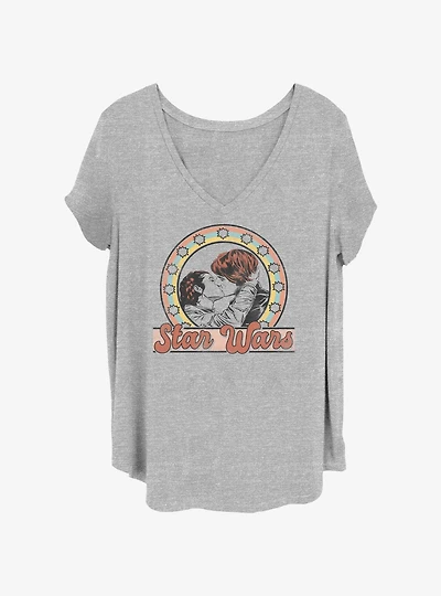 Star Wars Han Solo & Princess Leia Kiss Girls T-Shirt Plus