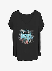Star Wars Galaxy Round Up Girls T-Shirt Plus