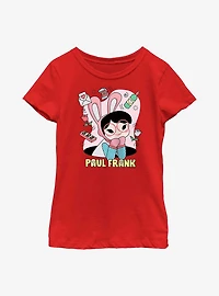 Paul Frank Bunny Girl Valentine Youth Girls T-Shirt