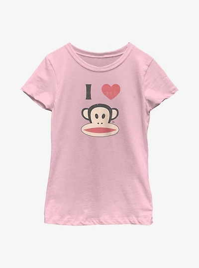 Paul Frank I Heart Monkey Youth Girls T-Shirt