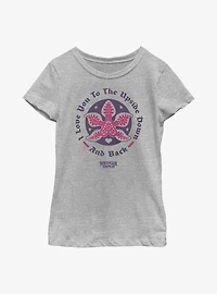 Stranger Things Upside Down Love Youth Girls T-Shirt