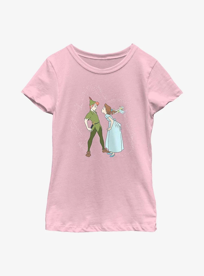 Disney Tinker Bell Peter & Wendy Kiss Youth Girls T-Shirt
