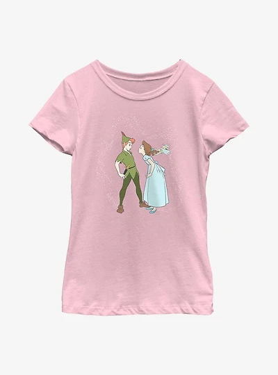 Disney Tinker Bell Peter & Wendy Kiss Youth Girls T-Shirt