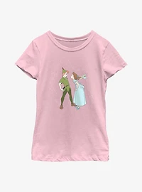 Disney Tinker Bell Peter & Wendy Kiss Youth Girls T-Shirt