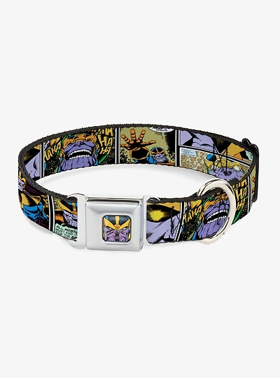 Marvel Avengers Thanos Comic Scene Seatbelt Buckle Pet Collar